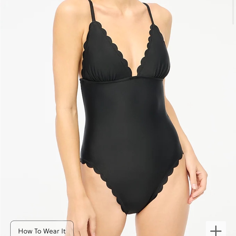 J. Crew Scalloped one-piece swimsuit *NWT*